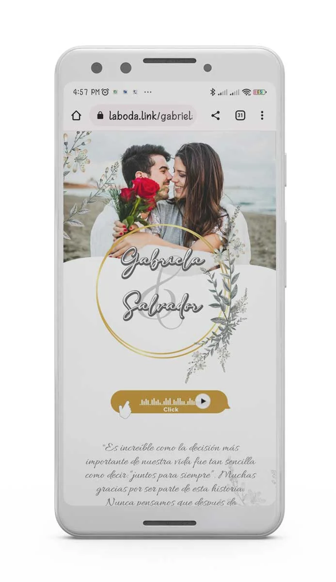Invitación digital para todo tipo de eventos
