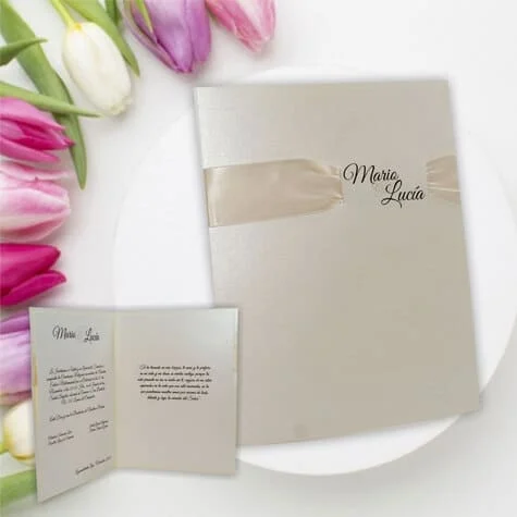 Invitación clásica boda mod. 466