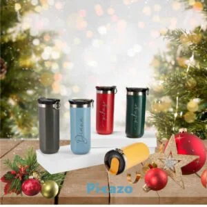 Termo de aluminio grabado