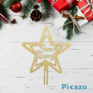 Estrella para arbol personalizada