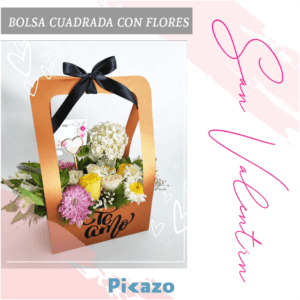 Arreglo floral en bolsa